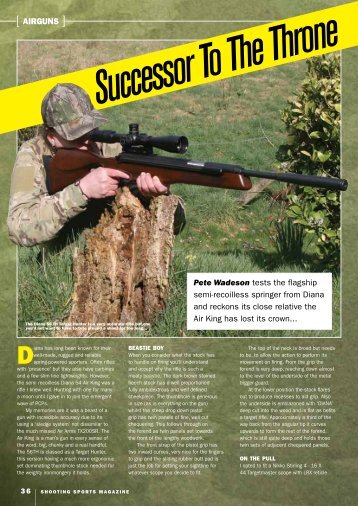 [ AIRGUNS ] Pete Wadeson tests the flagship semi-recoilless ...