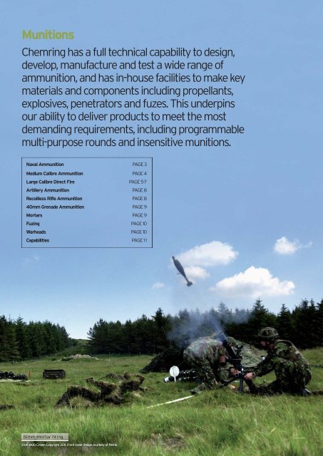 Munitions - Chemring Group PLC