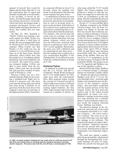 0701crash - Air Force Magazine