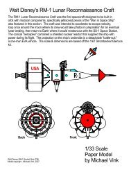 Walt Disney's RM-1 Lunar Reconnaissance Craft 1/33 Scale Paper ...