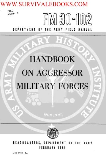 FM 30-102 ( Handbook on Aggressor Military Forces ) 1959