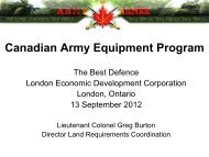 Lieutenant Colonel Greg Burton - London Economic Development ...