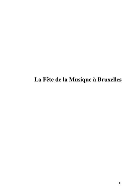 bruxelles - Fête de la musique