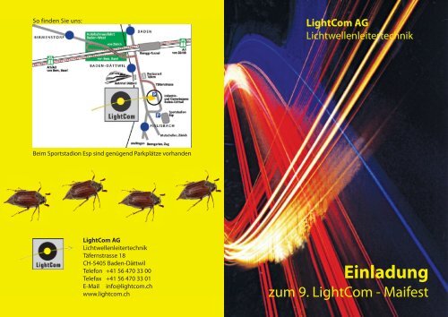 Einladung - Lightcom AG