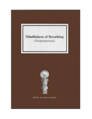 Mindfulness of Breathing (Ānāpānasati) - DhammaTalks.net