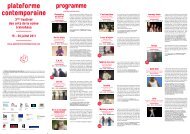 Le programme est disponible ici - KVS