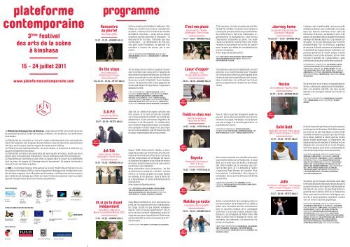 Le programme est disponible ici - KVS