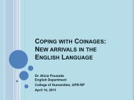 Coping with Coinages - Facultad De Humanidades