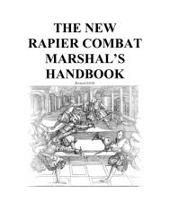 Rapier Marshals Handbook - Midrealm / Middle Kingdom