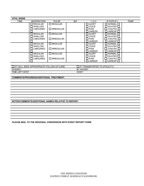 Rapier Marshals Handbook - Midrealm / Middle Kingdom