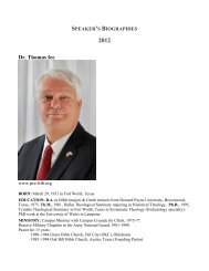 Speaker's Bios-12.pdf - Dean Bible Ministries