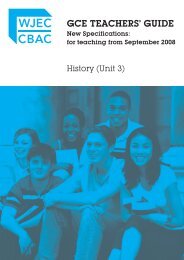 GCE History Teachers' Guide - Unit 3 - WJEC