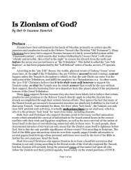 Is Zionism of God? - Rense