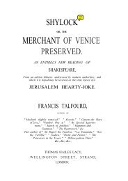 or, The Merchant of Venice Preserved - Victorian Plays Project