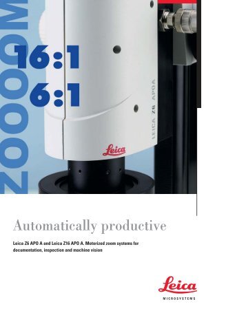 Leica Z16 APO A Brochure - Meyer Instruments, Inc.
