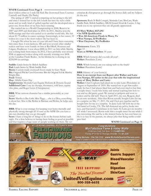 It's Go Time - NFr 2012 Is On - Barrel Racing Report