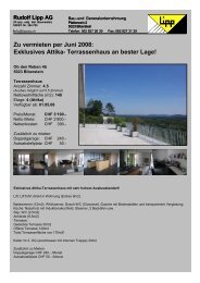 Attika- Terrassenhaus, 4 ½ - Lipp AG