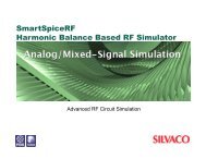 SmartSpiceRF Harmonic Balance Based RF Simulator - Silvaco