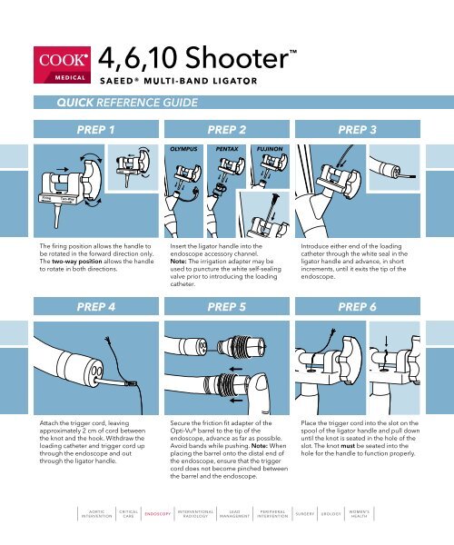 quick reference guide PreP 5 PreP 4 PreP 6 PreP 1 ... - Cook Medical