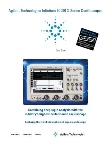 Agilent Technologies Infiniium 90000 X-Series Oscilloscopes