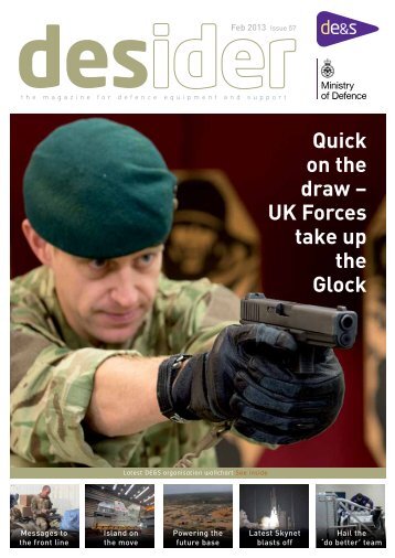 Quick on the draw – UK Forces take up the Glock - Gov.uk