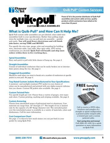 Quik-Pull - Power & Tel Supply Co.