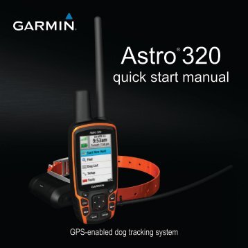 Garmin Astro 320 Quick-Start Manual