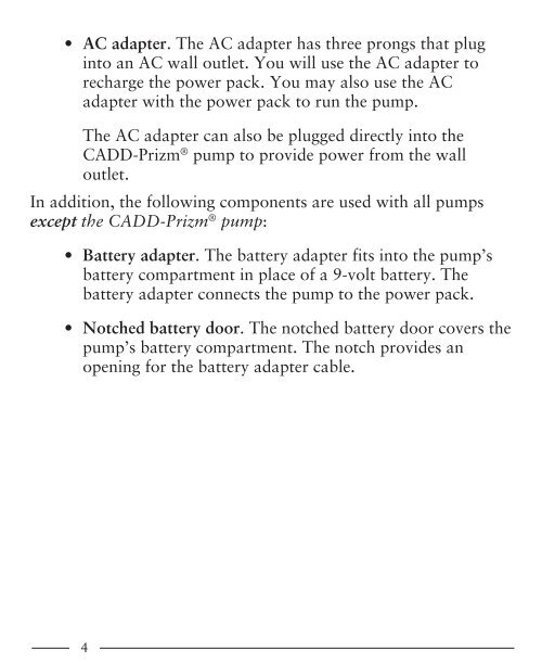 CADD External Power Source - Smiths Medical