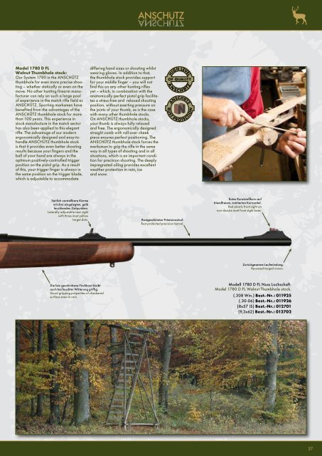 Anschutz 2012 Sport Rifle Catalog - ShootersCatalogue.com