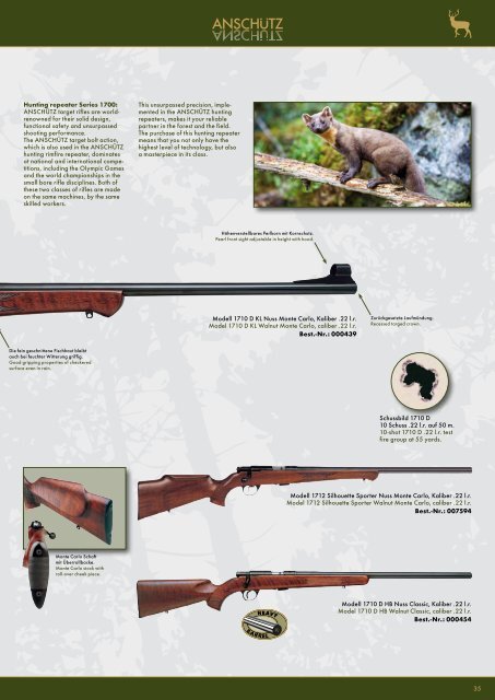 Anschutz 2012 Sport Rifle Catalog - ShootersCatalogue.com
