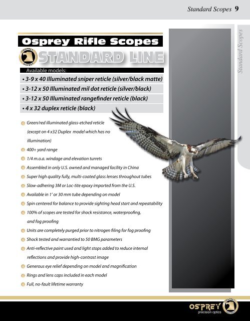 precision optics - Osprey Optics