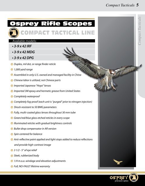 precision optics - Osprey Optics