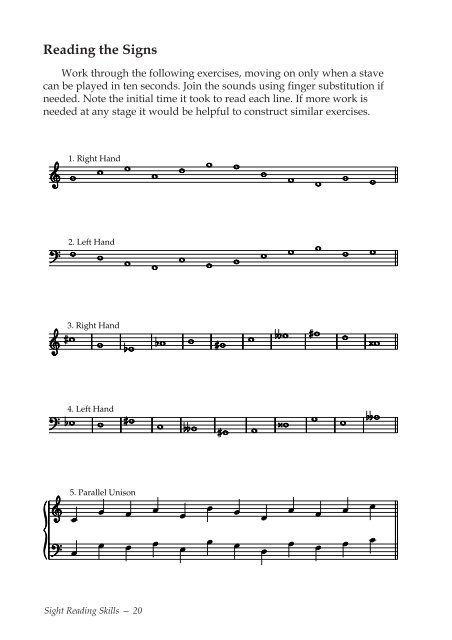 Sight Reading Skills - Anthony Maydwell - AnthonyMaydwell.com