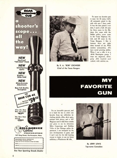 GUNS Magazine July 1957