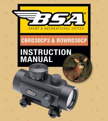INSTRUCTION MANUAL - BSA Optics