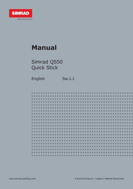 Simrad QS50 Quick Stick Manual - Simrad Yachting