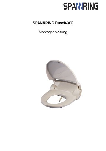 SPANNRING Dusch-Wc Montageanleitung