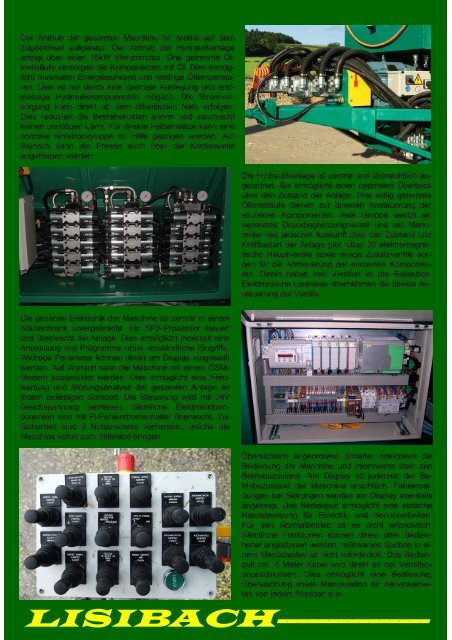Technische Daten - Lisibach Maschinenbau