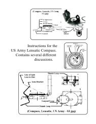 Instructions for the US Army Lensatic Compass. Contains ... - Specops