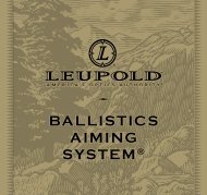 BALLISTICS AIMING SYSTEM® - Leupold