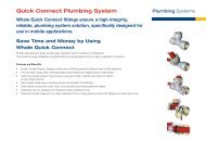 Quick Connect Plumbing System - Whale