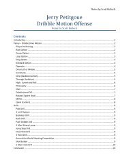 Jerry Petitgoue Dribble Motion Offense - Hoops Plus, LLC.