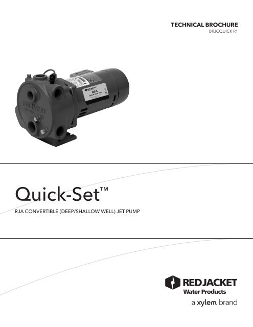 Quick-Set™ - Xylem Applied Water Systems