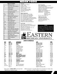 Quick Facts - Eastern Michigan Eagles Football