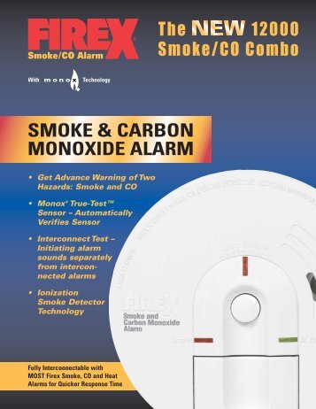 SMOKE & CARBON MONOXIDE ALARM - FireX