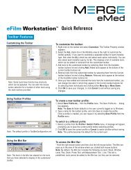 eFilm Quick Reference