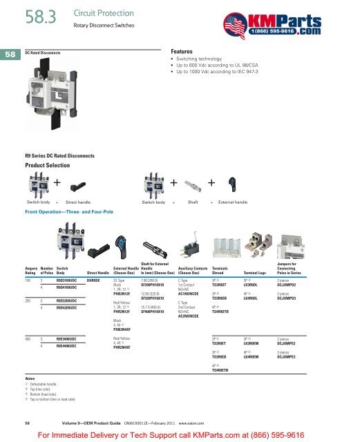 Rotary Disconnects - Klockner Moeller Parts