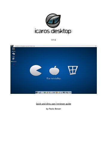 V1.5 Quick and dirty user/reviewer guide by Paolo ... - Icaros Desktop