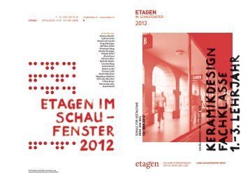 EtaGEn 2012 - Schule für Gestaltung Bern und Biel