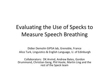 Speech Breathing